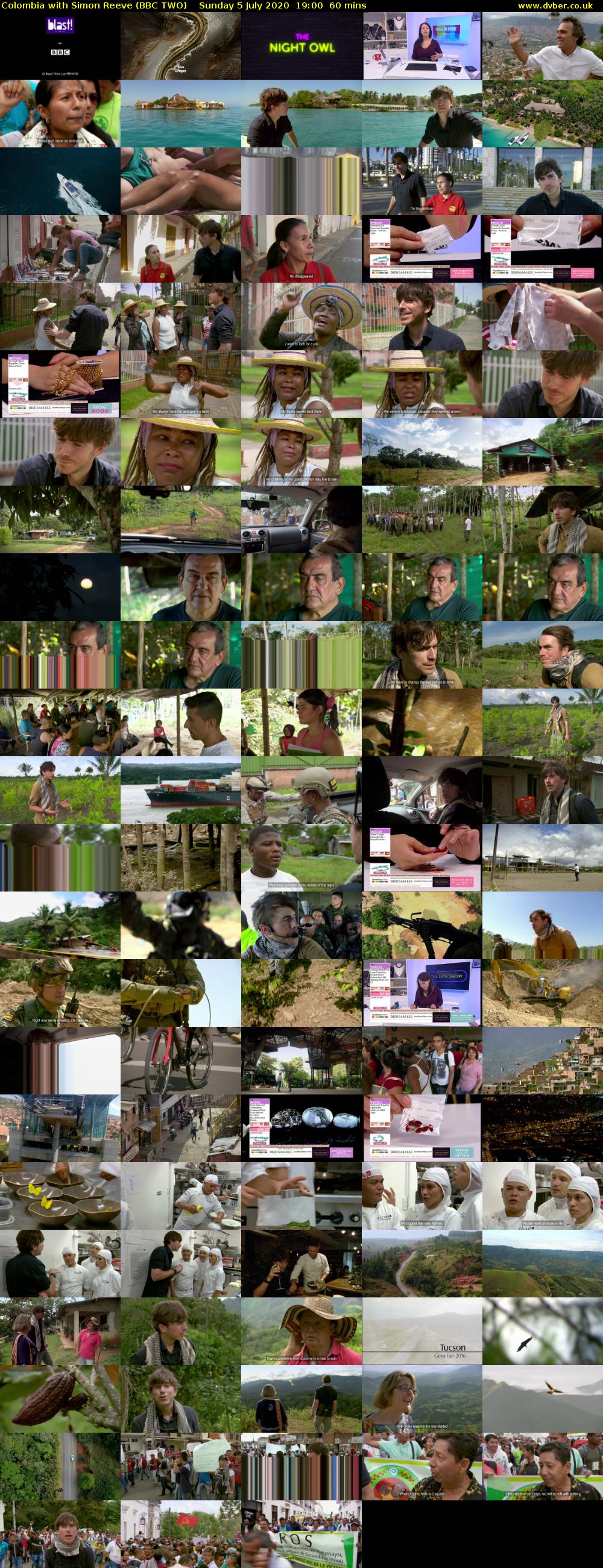 Colombia with Simon Reeve (BBC TWO) Sunday 5 July 2020 19:00 - 20:00