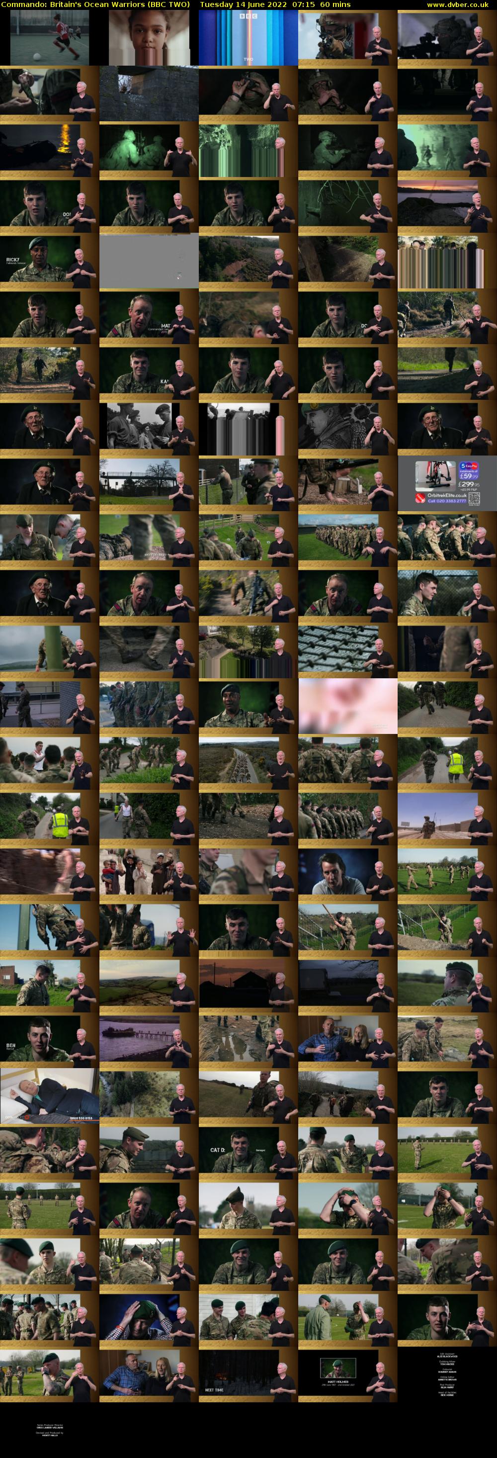 Commando: Britain's Ocean Warriors (BBC TWO) Tuesday 14 June 2022 07:15 - 08:15