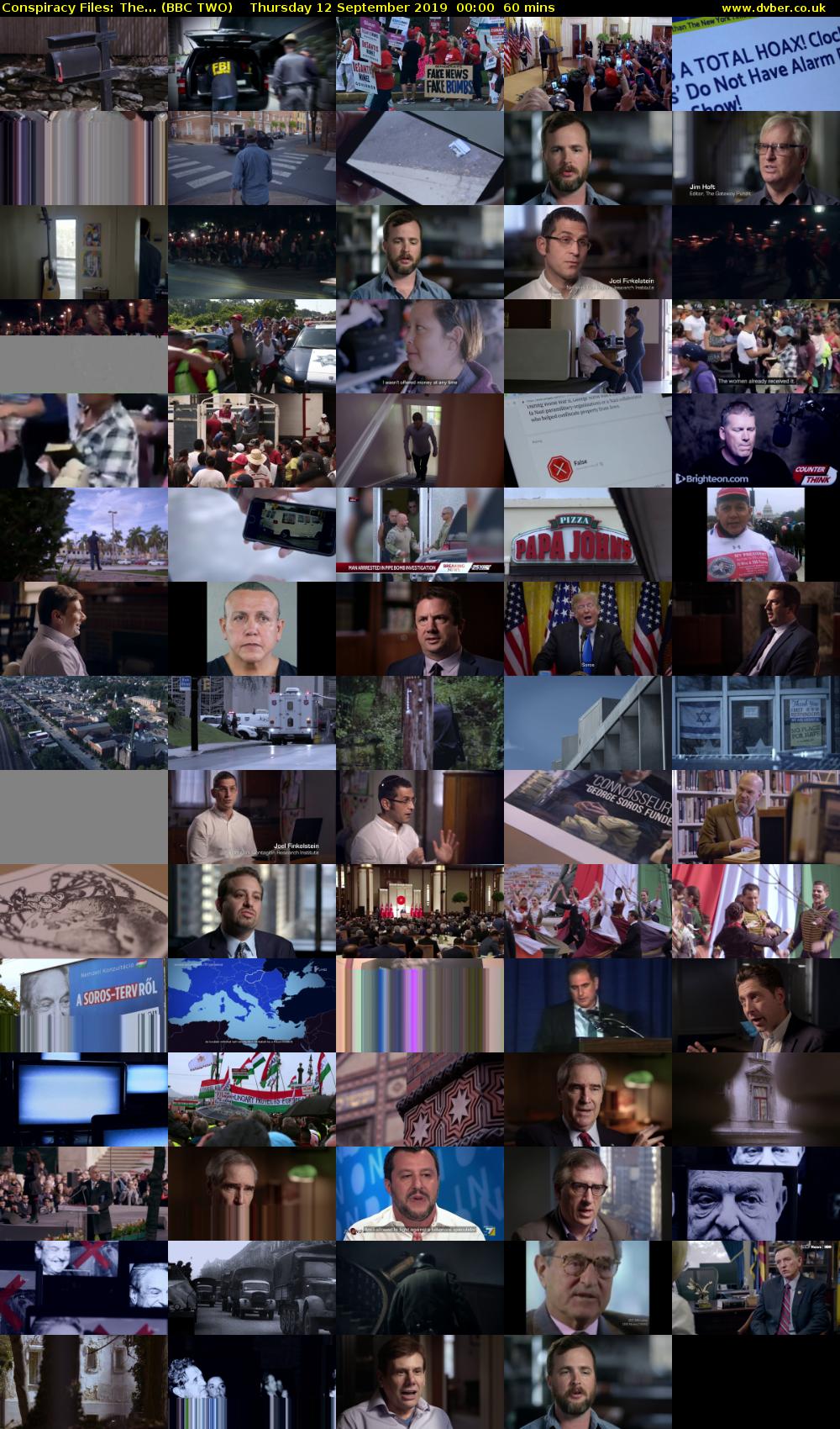 Conspiracy Files: The... (BBC TWO) Thursday 12 September 2019 00:00 - 01:00