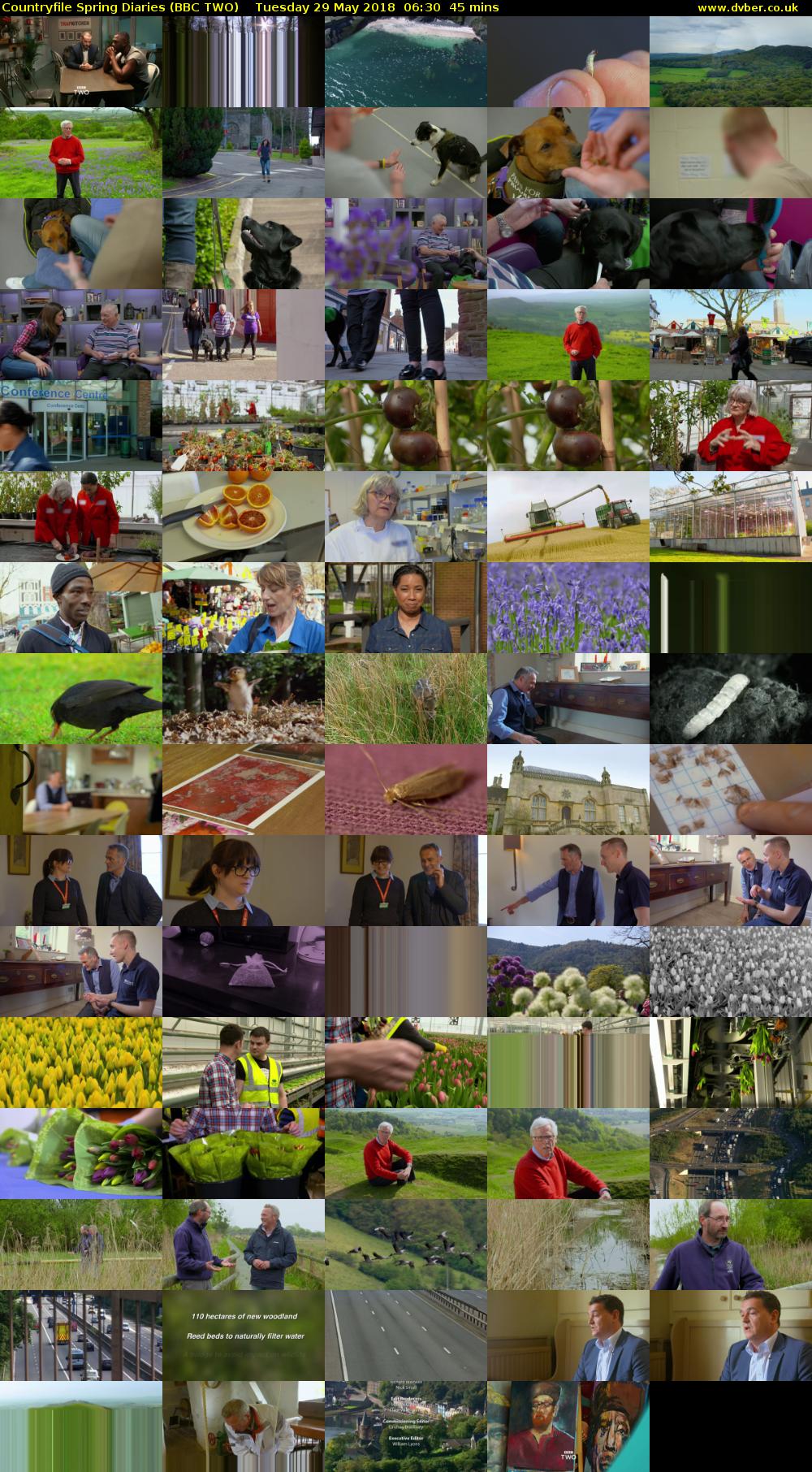 Countryfile Spring Diaries (BBC TWO) Tuesday 29 May 2018 06:30 - 07:15