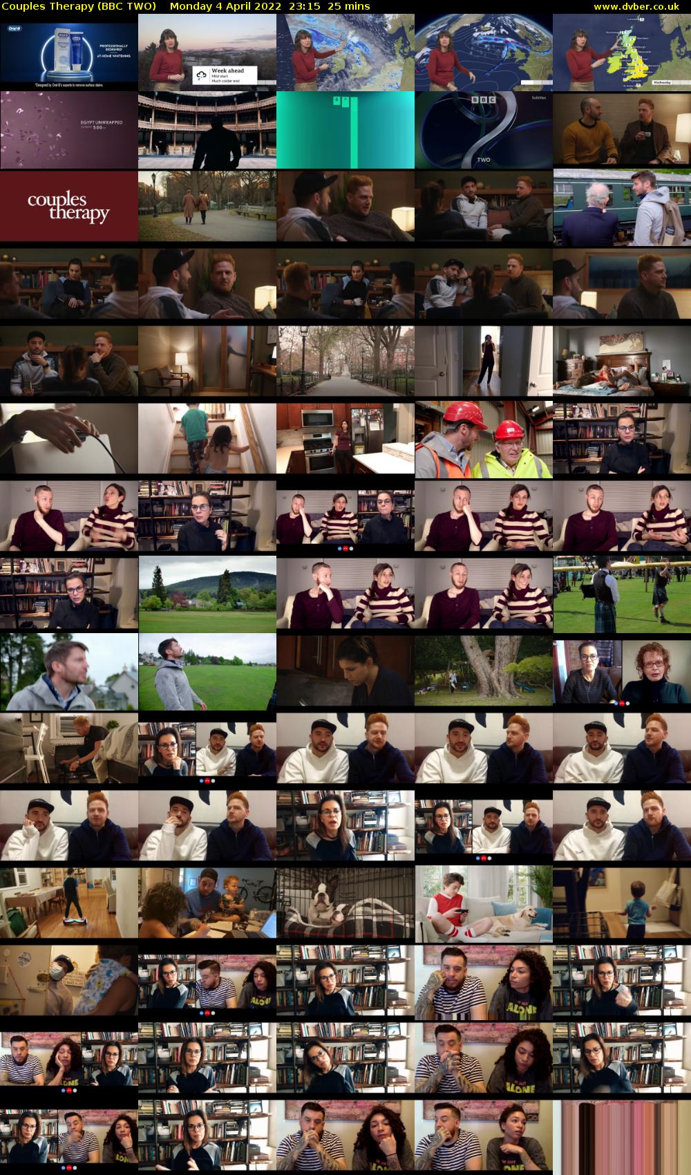 Couples Therapy (BBC TWO) Monday 4 April 2022 23:15 - 23:40