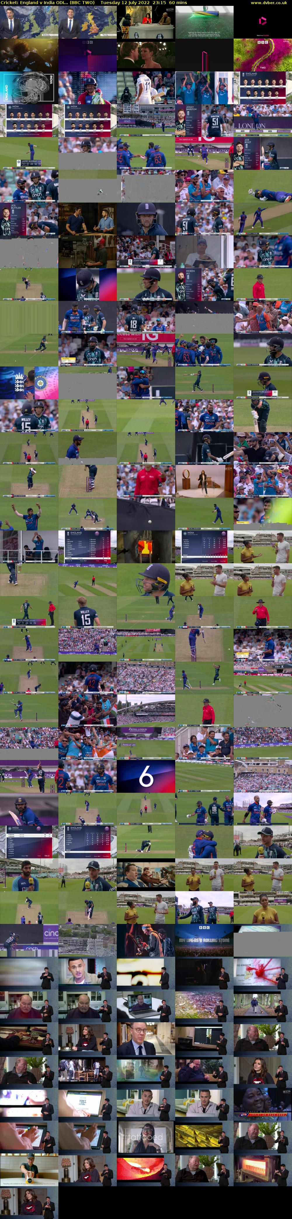 Cricket: England v India ODI... (BBC TWO) Tuesday 12 July 2022 23:15 - 00:15