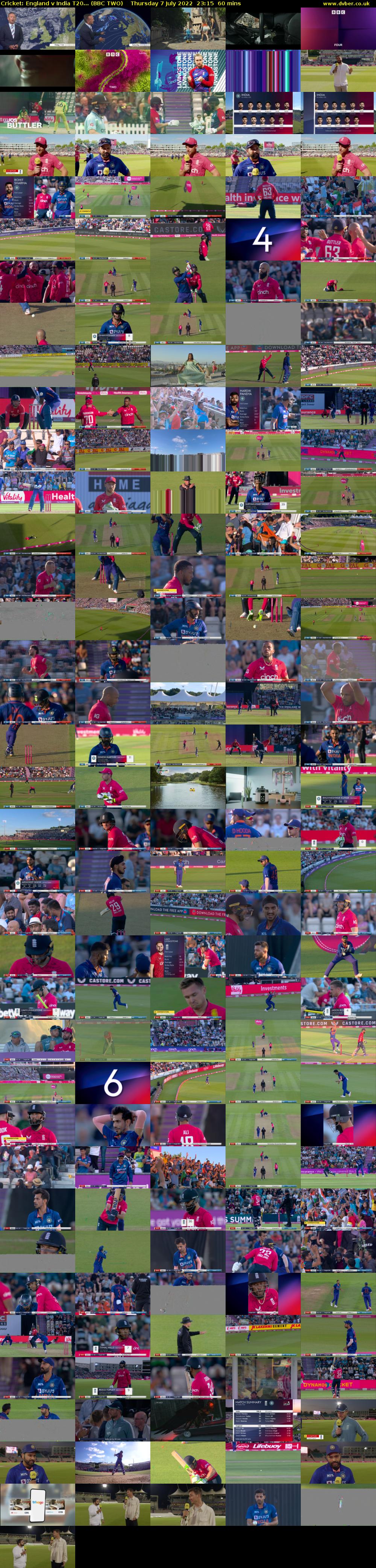 Cricket: England v India T20... (BBC TWO) Thursday 7 July 2022 23:15 - 00:15