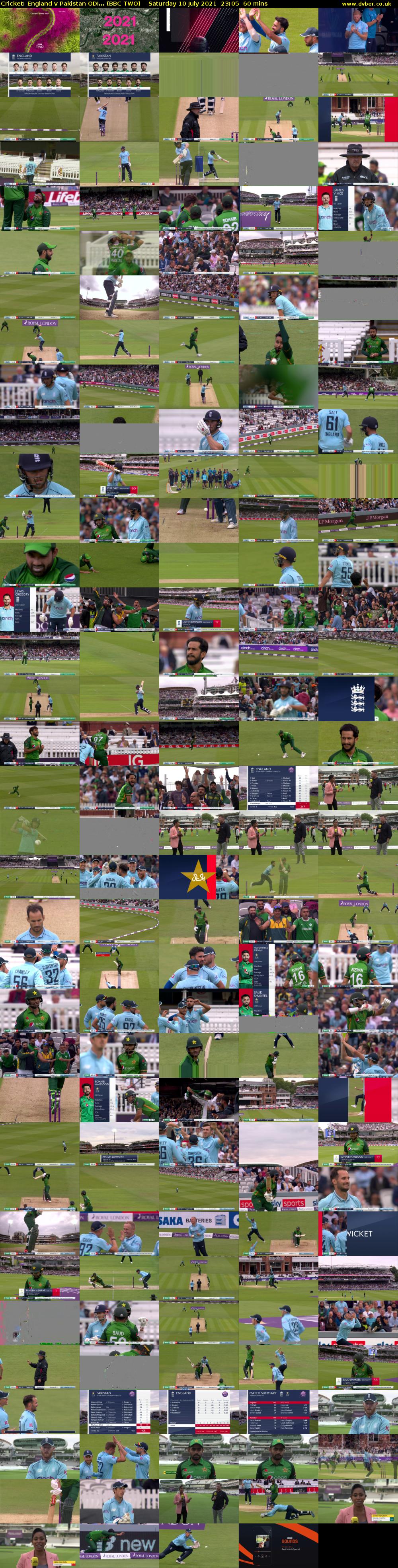 Cricket: England v Pakistan ODI... (BBC TWO) Saturday 10 July 2021 23:05 - 00:05