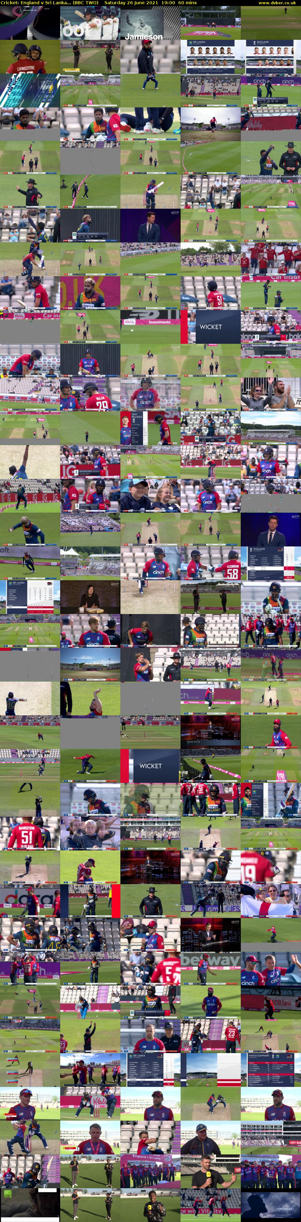 Cricket: England v Sri Lanka... (BBC TWO) Saturday 26 June 2021 19:00 - 20:00