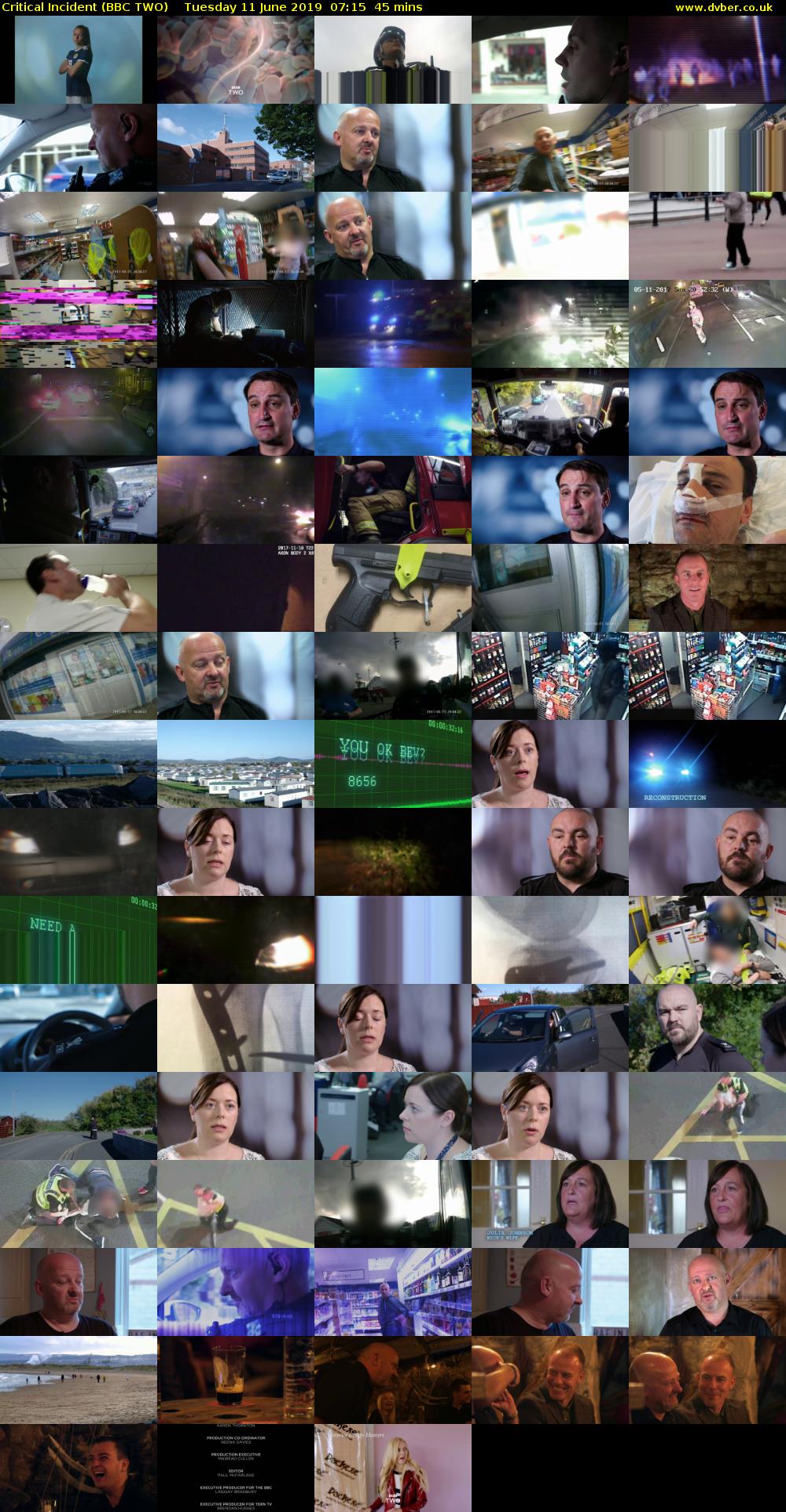 Critical Incident (BBC TWO) Tuesday 11 June 2019 07:15 - 08:00