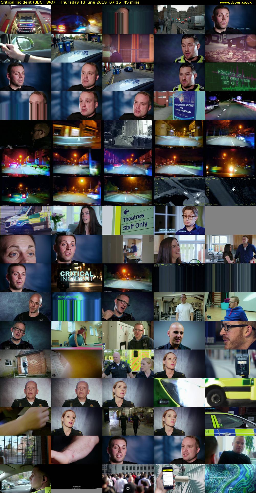 Critical Incident (BBC TWO) Thursday 13 June 2019 07:15 - 08:00