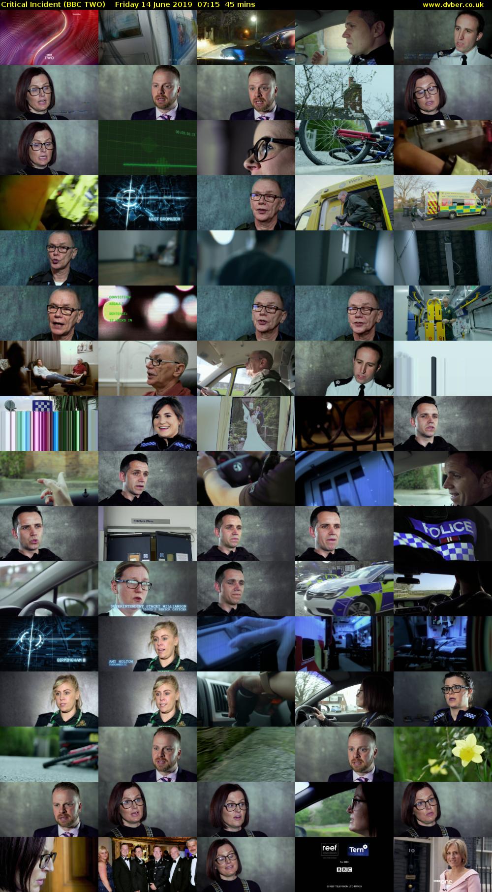 Critical Incident (BBC TWO) Friday 14 June 2019 07:15 - 08:00