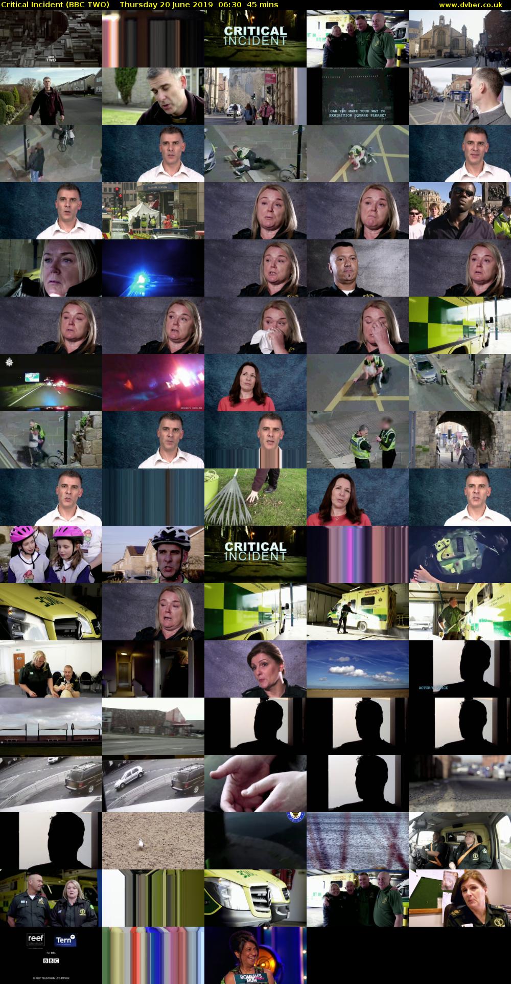 Critical Incident (BBC TWO) Thursday 20 June 2019 06:30 - 07:15