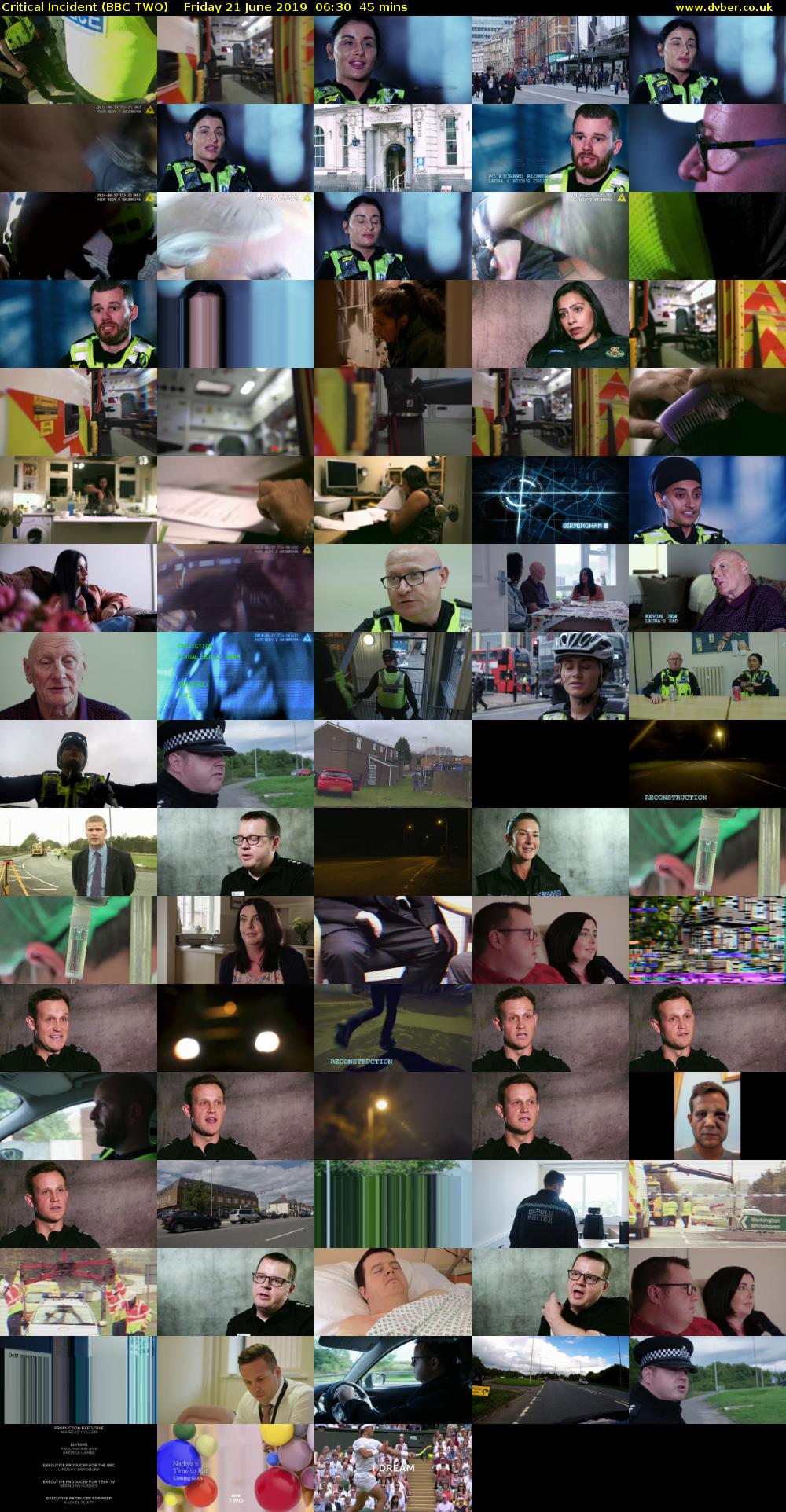 Critical Incident (BBC TWO) Friday 21 June 2019 06:30 - 07:15