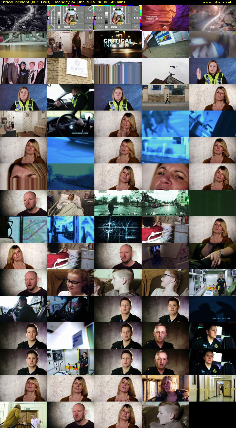 Critical Incident (BBC TWO) Monday 24 June 2019 06:00 - 06:45
