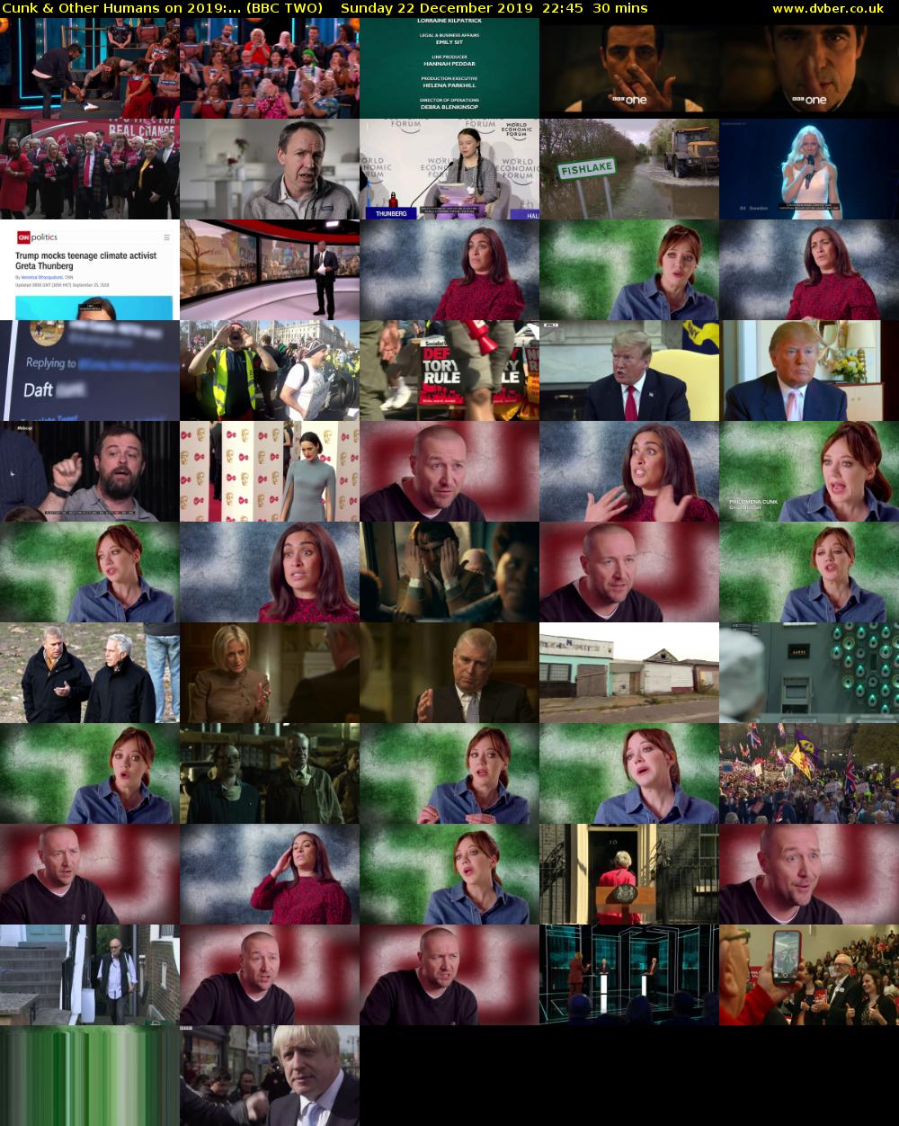 Cunk & Other Humans on 2019:... (BBC TWO) Sunday 22 December 2019 22:45 - 23:15