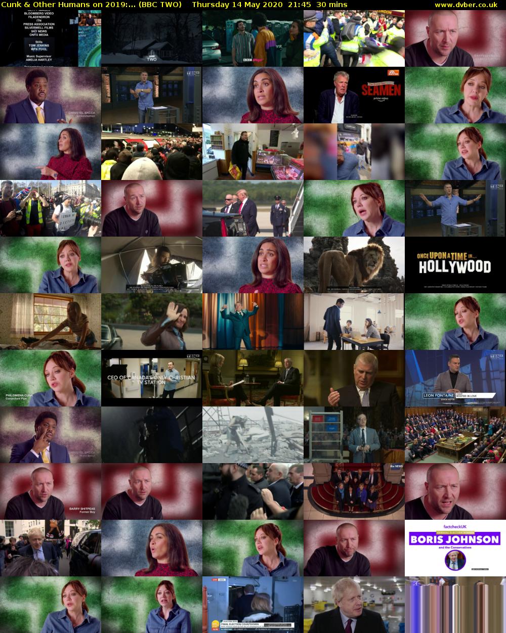 Cunk & Other Humans on 2019:... (BBC TWO) Thursday 14 May 2020 21:45 - 22:15