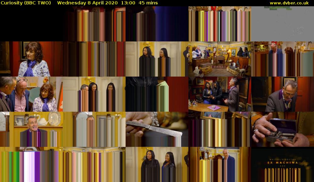 Curiosity (BBC TWO) Wednesday 8 April 2020 13:00 - 13:45
