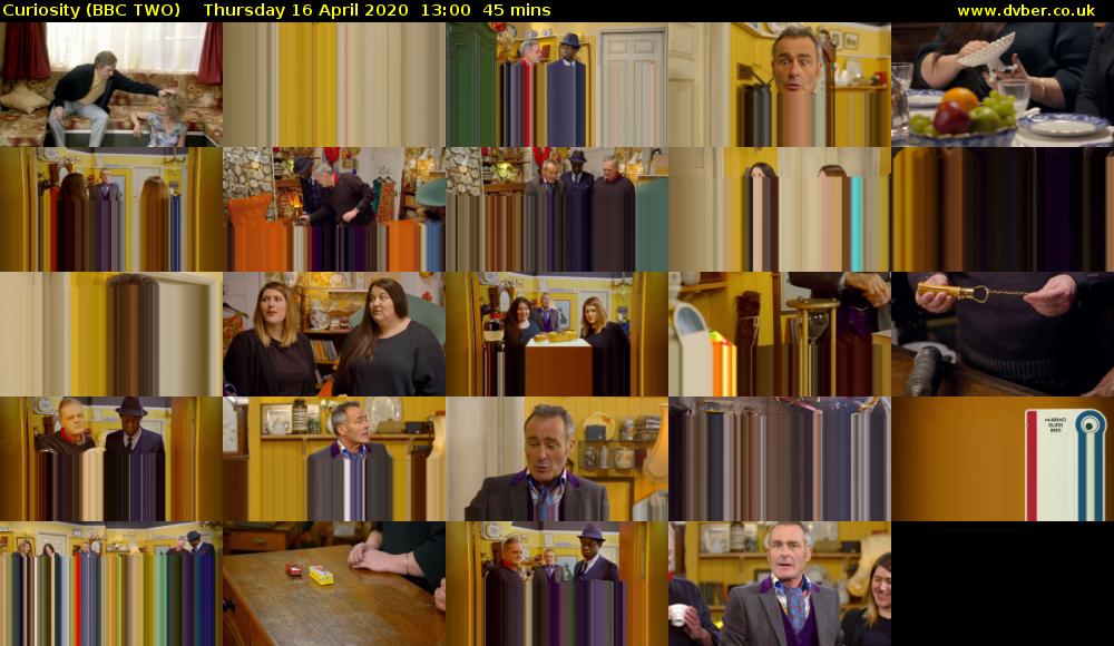 Curiosity (BBC TWO) Thursday 16 April 2020 13:00 - 13:45