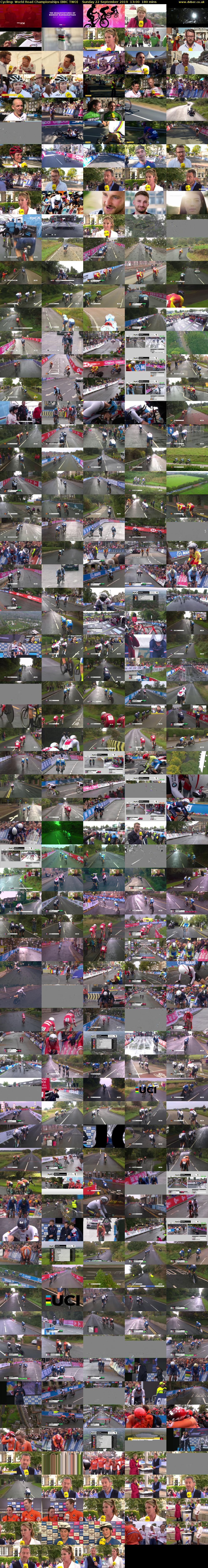 Cycling: World Road Championships (BBC TWO) Sunday 22 September 2019 13:00 - 16:00