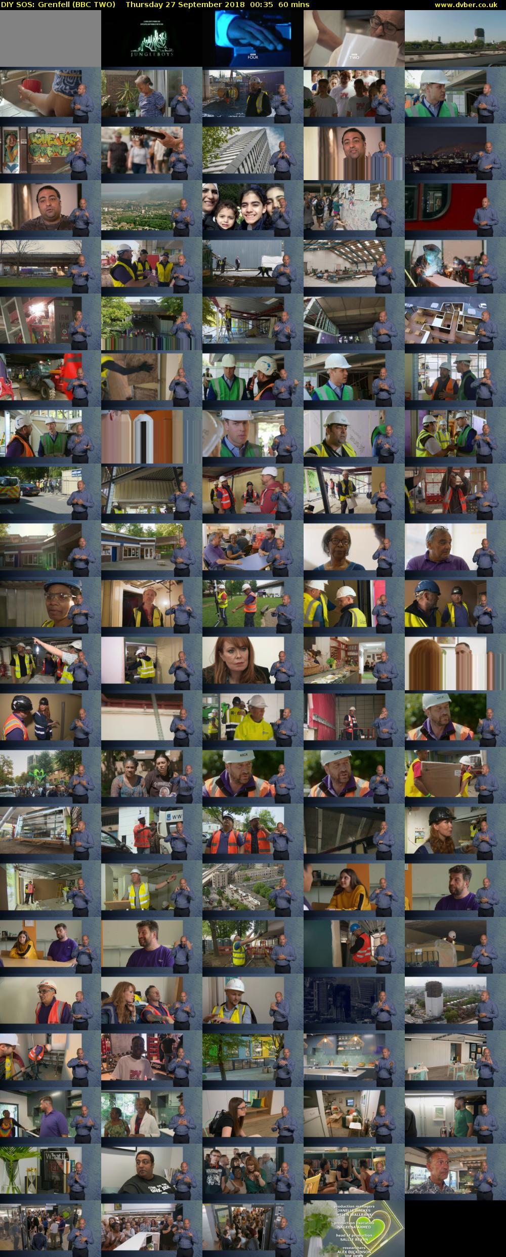 DIY SOS: Grenfell (BBC TWO) Thursday 27 September 2018 00:35 - 01:35