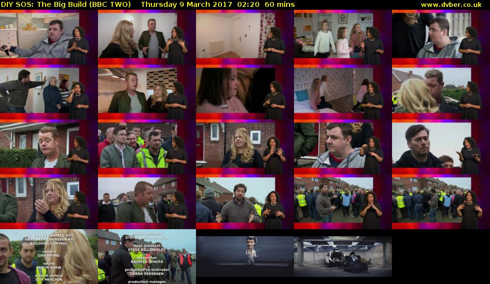DIY SOS: The Big Build (BBC TWO) Thursday 9 March 2017 02:20 - 03:20
