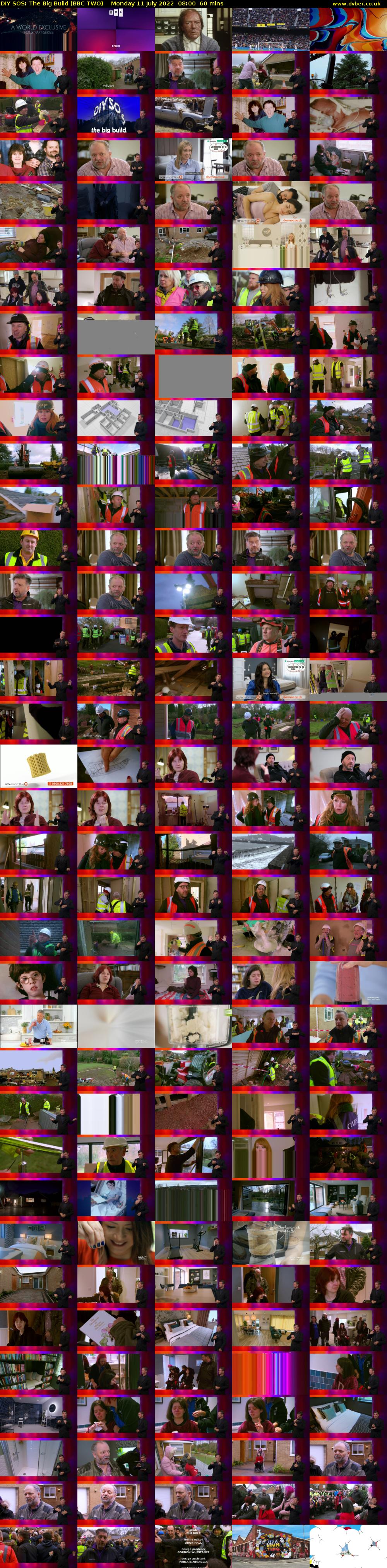DIY SOS: The Big Build (BBC TWO) Monday 11 July 2022 08:00 - 09:00