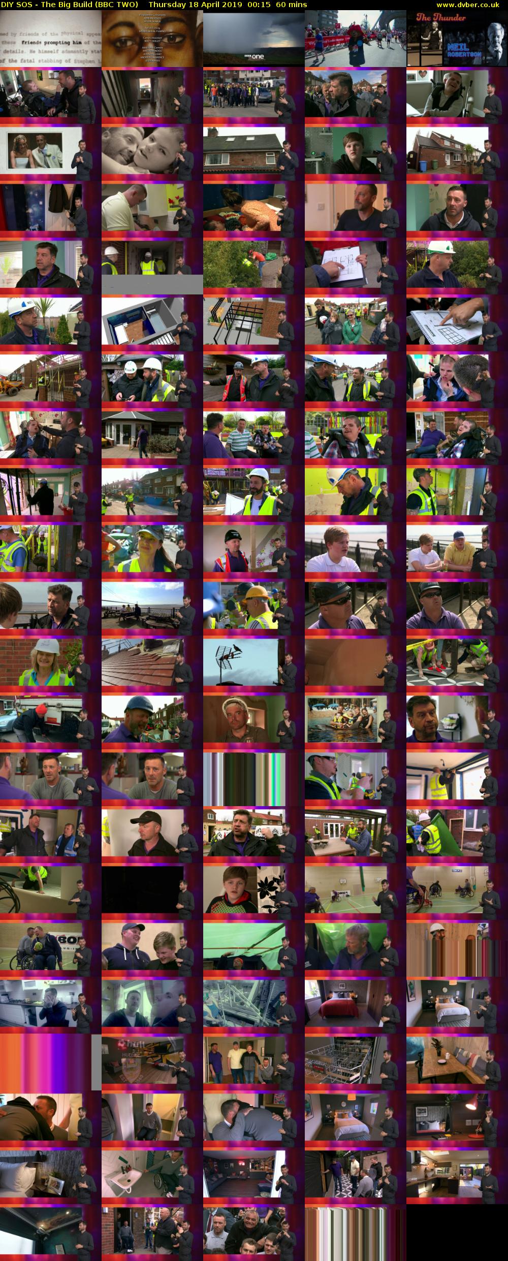 DIY SOS - The Big Build (BBC TWO) Thursday 18 April 2019 00:15 - 01:15