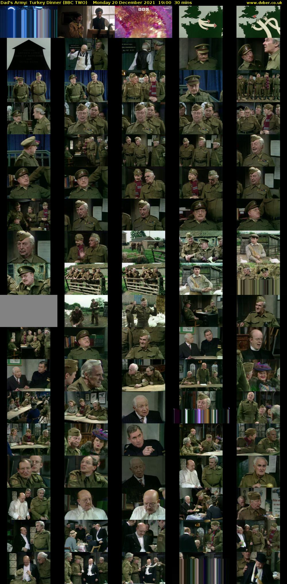 Dad's Army: Turkey Dinner (BBC TWO) Monday 20 December 2021 19:00 - 19:30