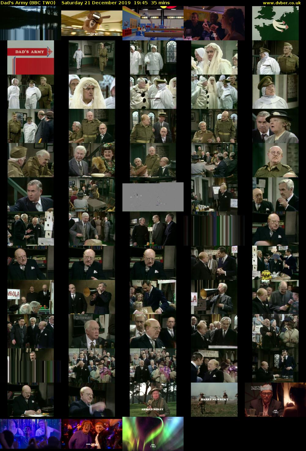 Dad's Army (BBC TWO) Saturday 21 December 2019 19:45 - 20:20