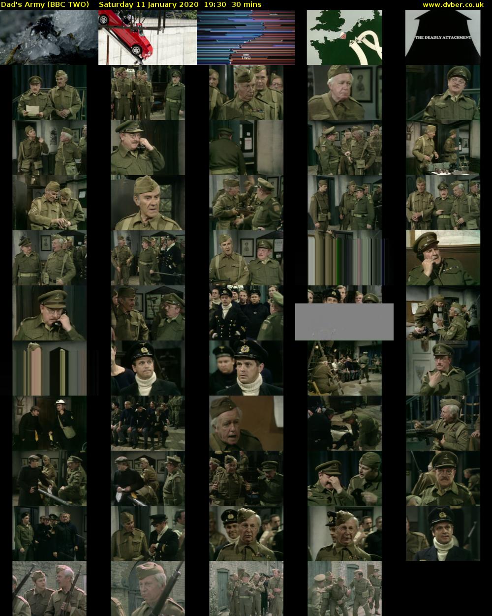 Dad's Army (BBC TWO) Saturday 11 January 2020 19:30 - 20:00