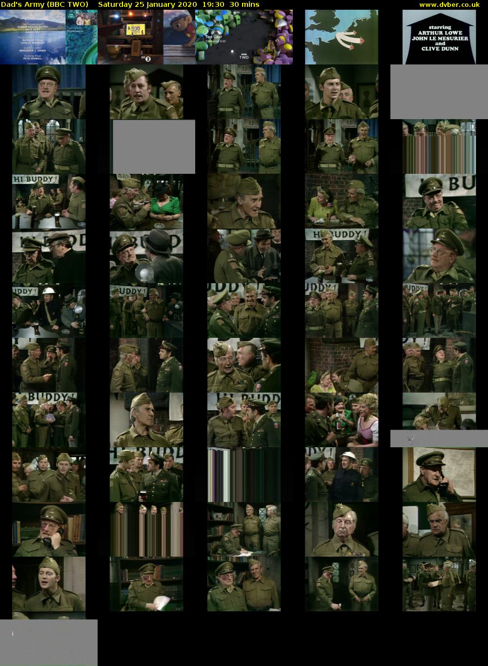 Dad's Army (BBC TWO) Saturday 25 January 2020 19:30 - 20:00