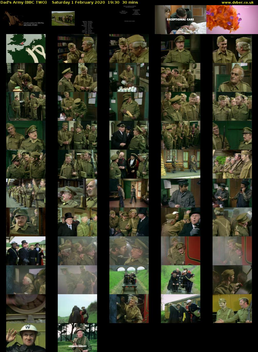 Dad's Army (BBC TWO) Saturday 1 February 2020 19:30 - 20:00