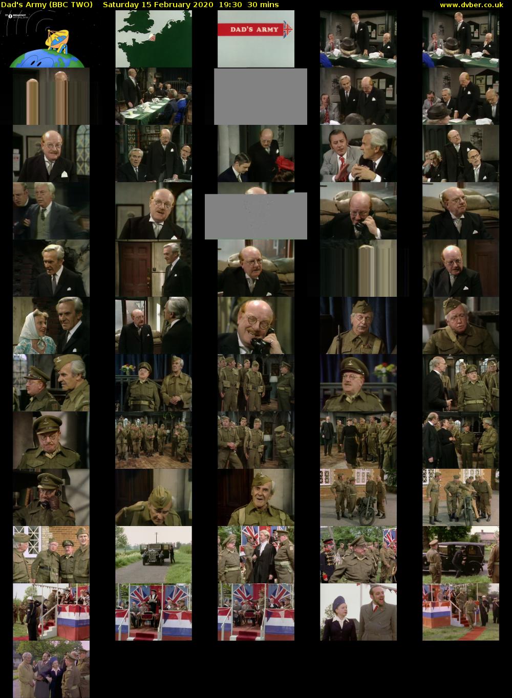 Dad's Army (BBC TWO) Saturday 15 February 2020 19:30 - 20:00