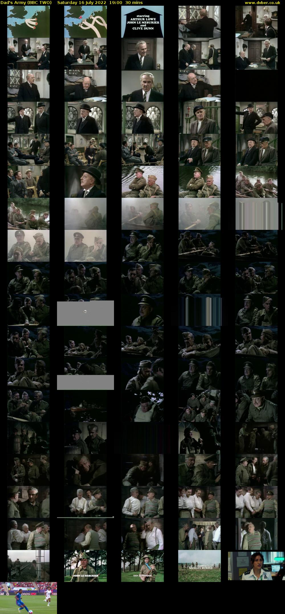 Dad's Army (BBC TWO) Saturday 16 July 2022 19:00 - 19:30