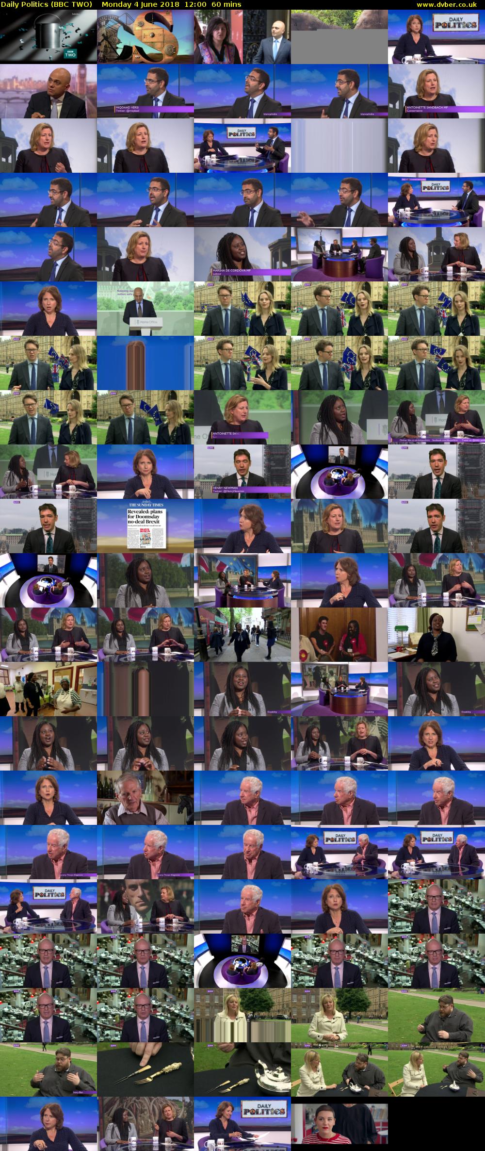 Daily Politics (BBC TWO) Monday 4 June 2018 12:00 - 13:00
