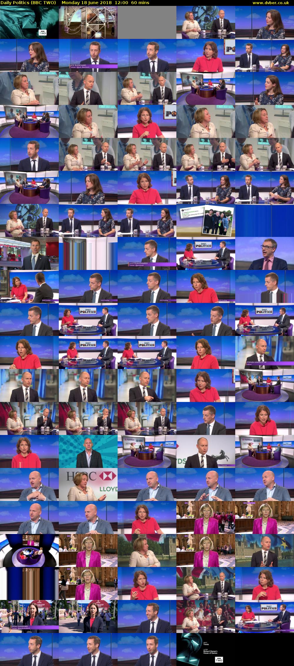 Daily Politics (BBC TWO) Monday 18 June 2018 12:00 - 13:00