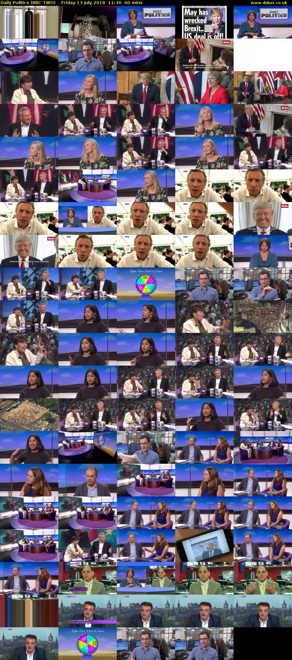 Daily Politics (BBC TWO) Friday 13 July 2018 11:30 - 12:30