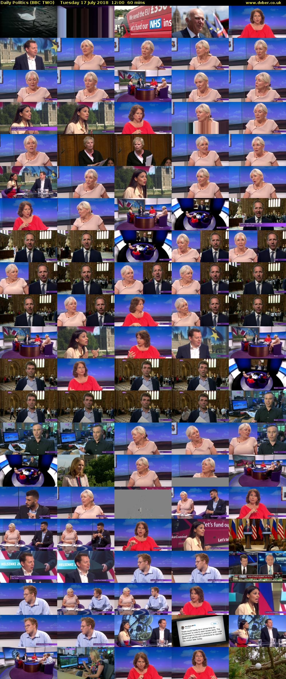 Daily Politics (BBC TWO) Tuesday 17 July 2018 12:00 - 13:00