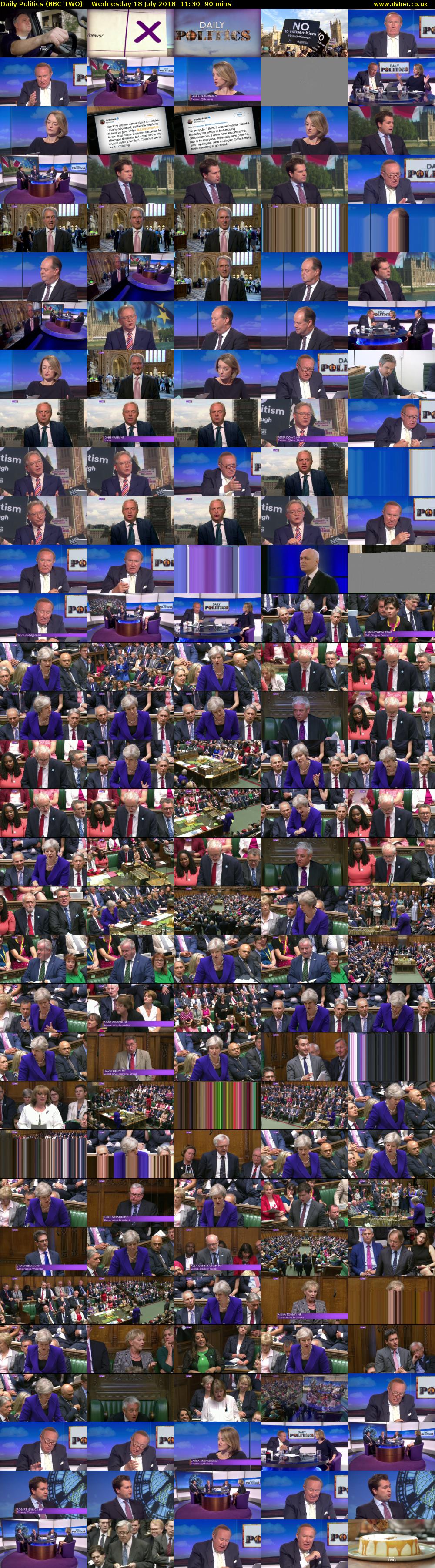 Daily Politics (BBC TWO) Wednesday 18 July 2018 11:30 - 13:00