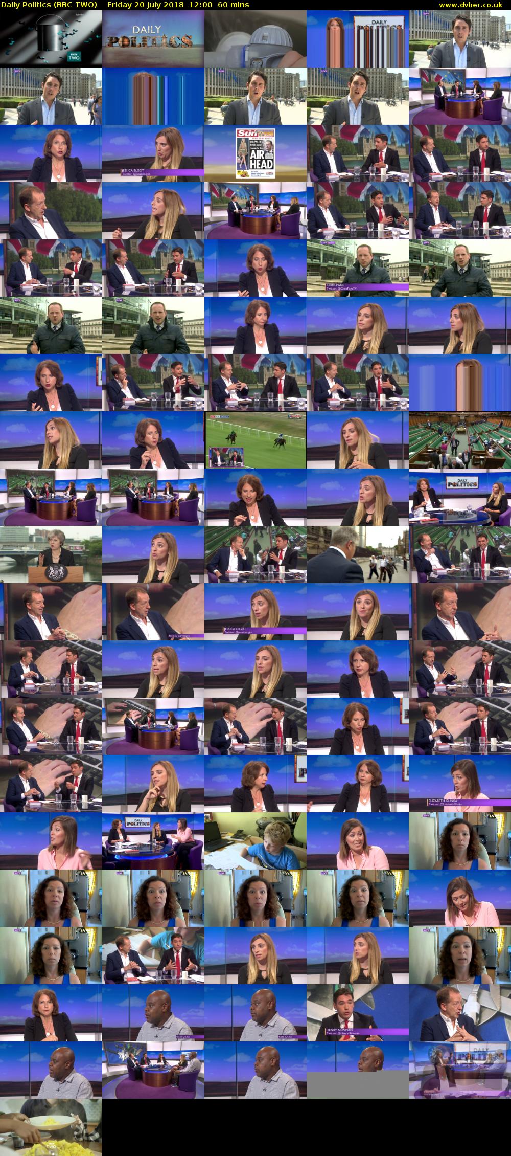 Daily Politics (BBC TWO) Friday 20 July 2018 12:00 - 13:00