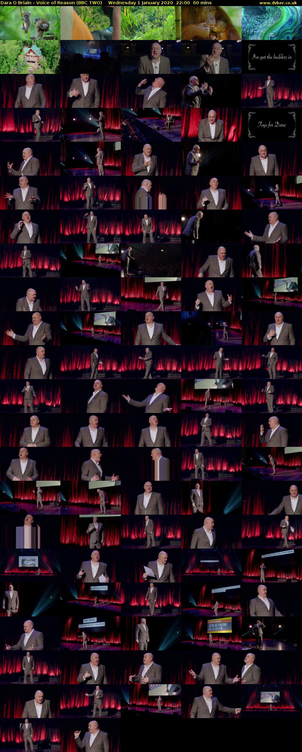 Dara O Briain - Voice of Reason (BBC TWO) Wednesday 1 January 2020 22:00 - 23:00
