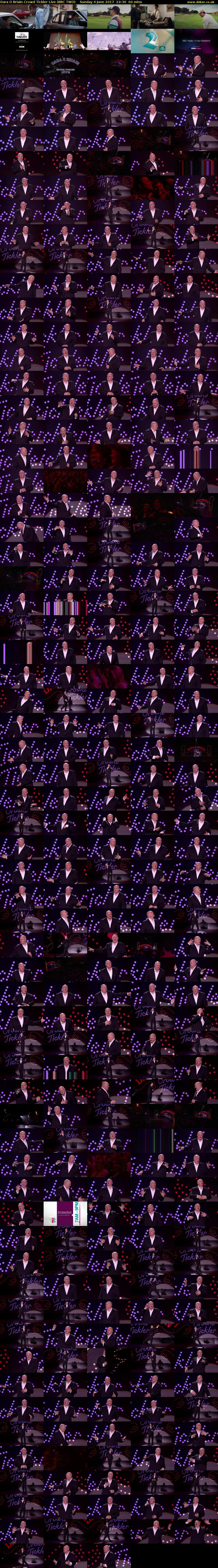 Dara O Briain Crowd Tickler Live (BBC TWO) Sunday 4 June 2017 22:30 - 23:30