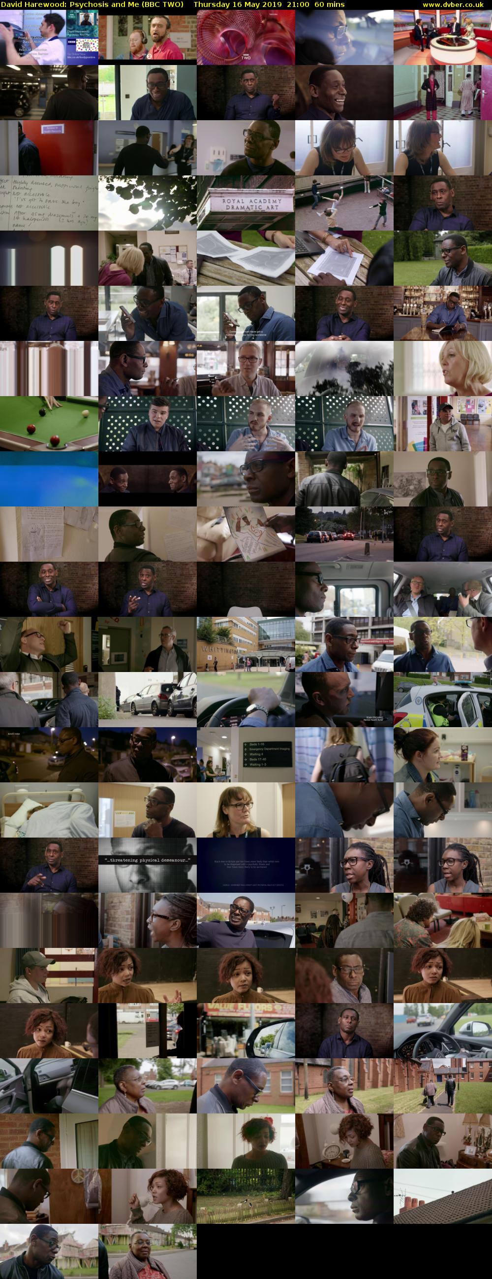 David Harewood: Psychosis and Me (BBC TWO) Thursday 16 May 2019 21:00 - 22:00