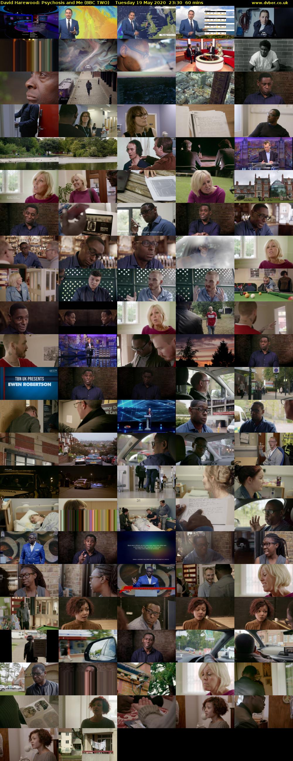 David Harewood: Psychosis and Me (BBC TWO) Tuesday 19 May 2020 23:30 - 00:30