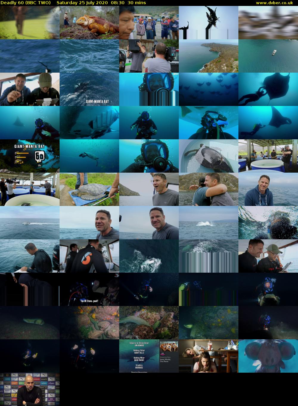 Deadly 60 (BBC TWO) Saturday 25 July 2020 08:30 - 09:00