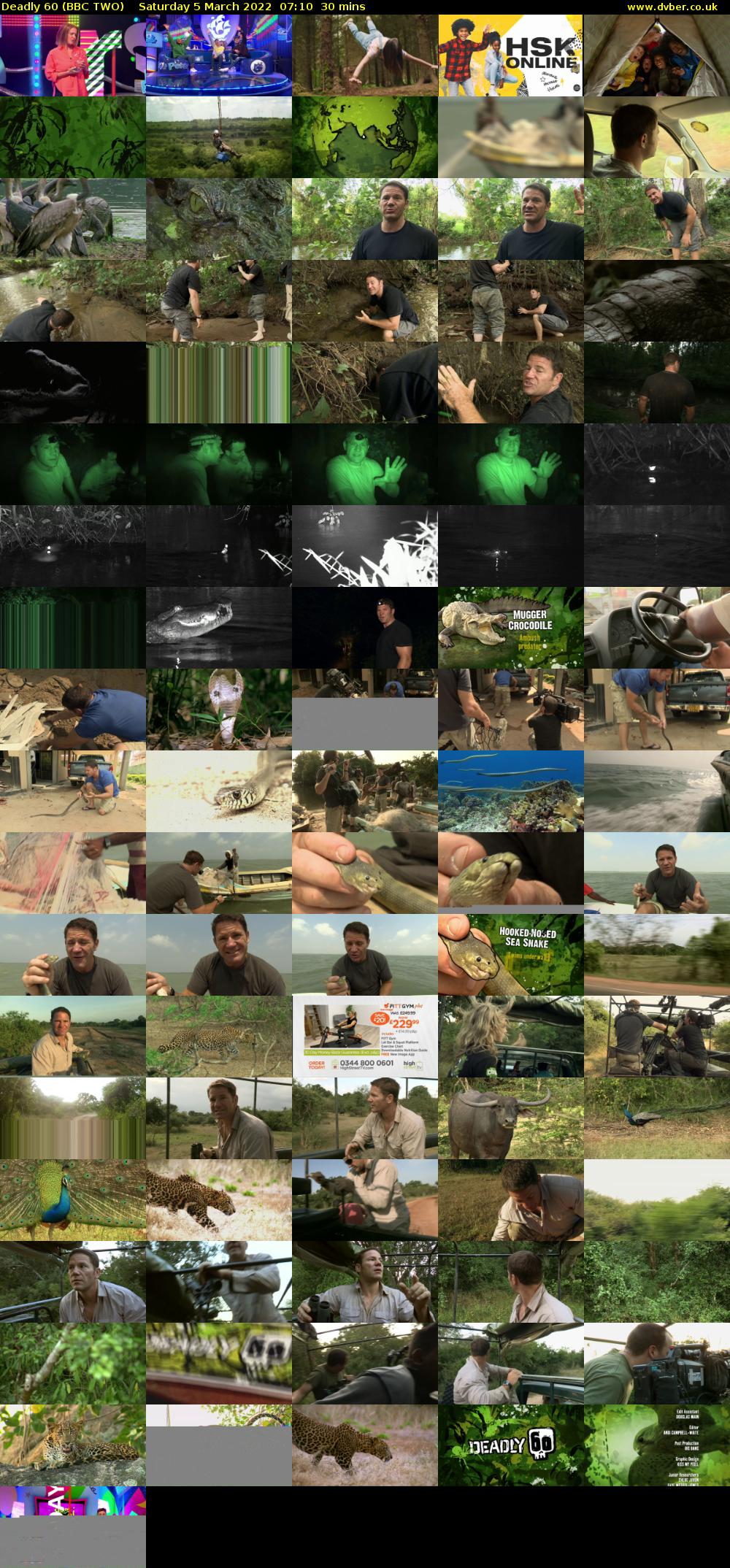 Deadly 60 (BBC TWO) Saturday 5 March 2022 07:10 - 07:40