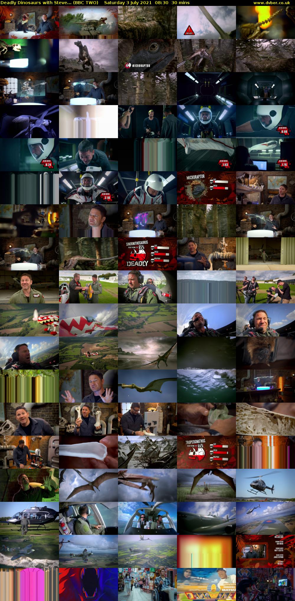 Deadly Dinosaurs with Steve... (BBC TWO) Saturday 3 July 2021 08:30 - 09:00