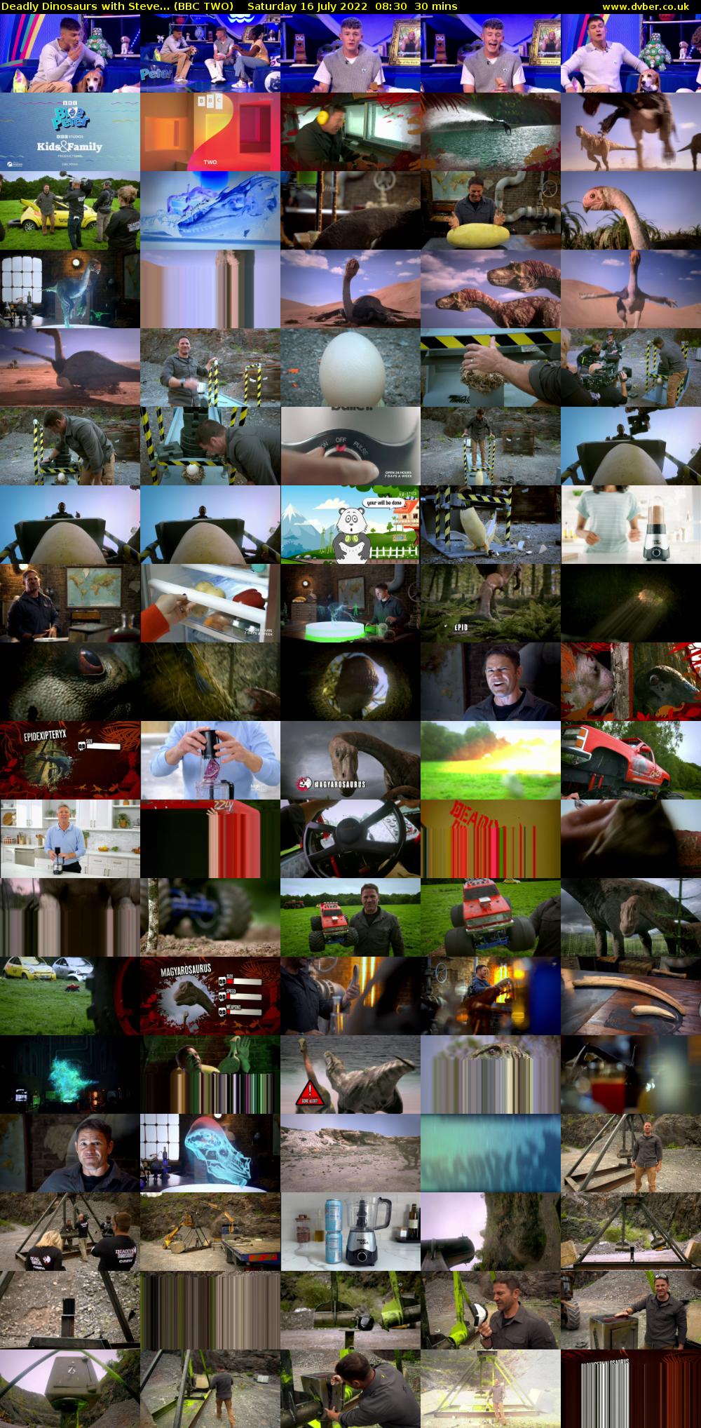 Deadly Dinosaurs with Steve... (BBC TWO) Saturday 16 July 2022 08:30 - 09:00