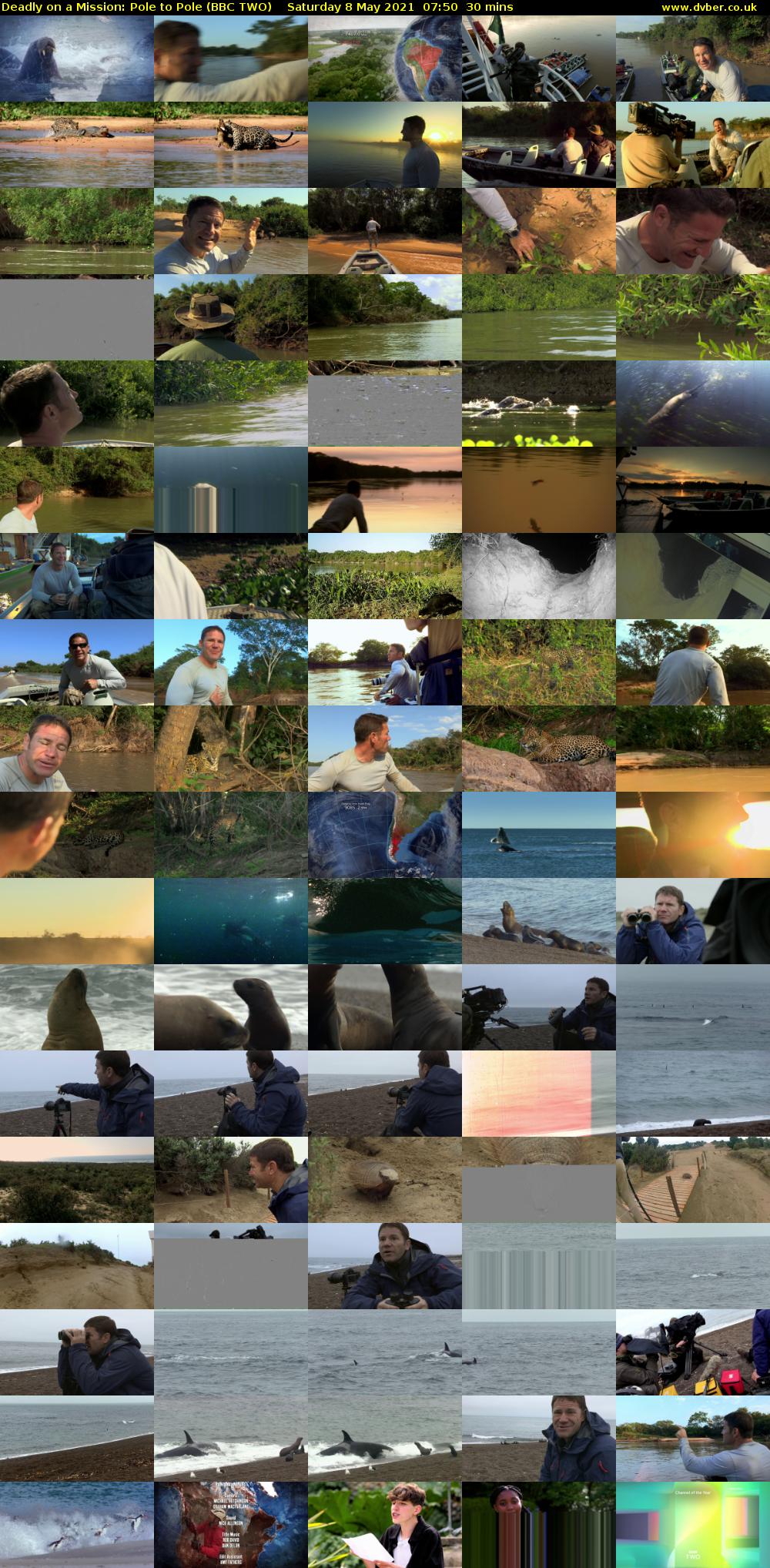 Deadly on a Mission: Pole to Pole (BBC TWO) Saturday 8 May 2021 07:50 - 08:20