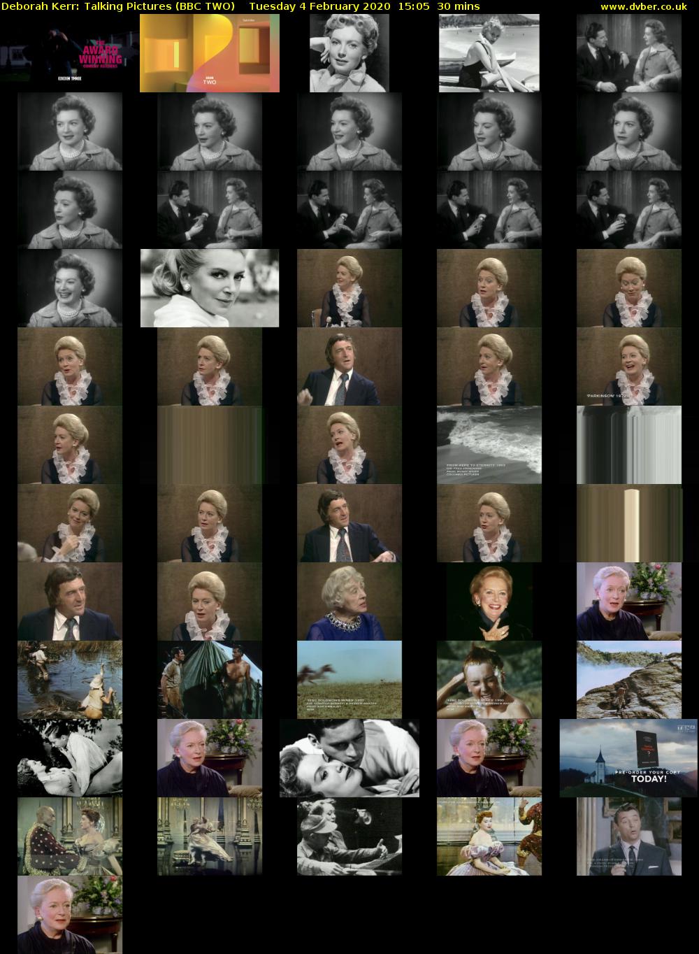 Deborah Kerr: Talking Pictures (BBC TWO) Tuesday 4 February 2020 15:05 - 15:35