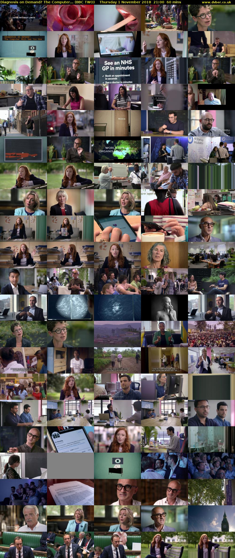 Diagnosis on Demand? The Computer... (BBC TWO) Thursday 1 November 2018 21:00 - 22:00