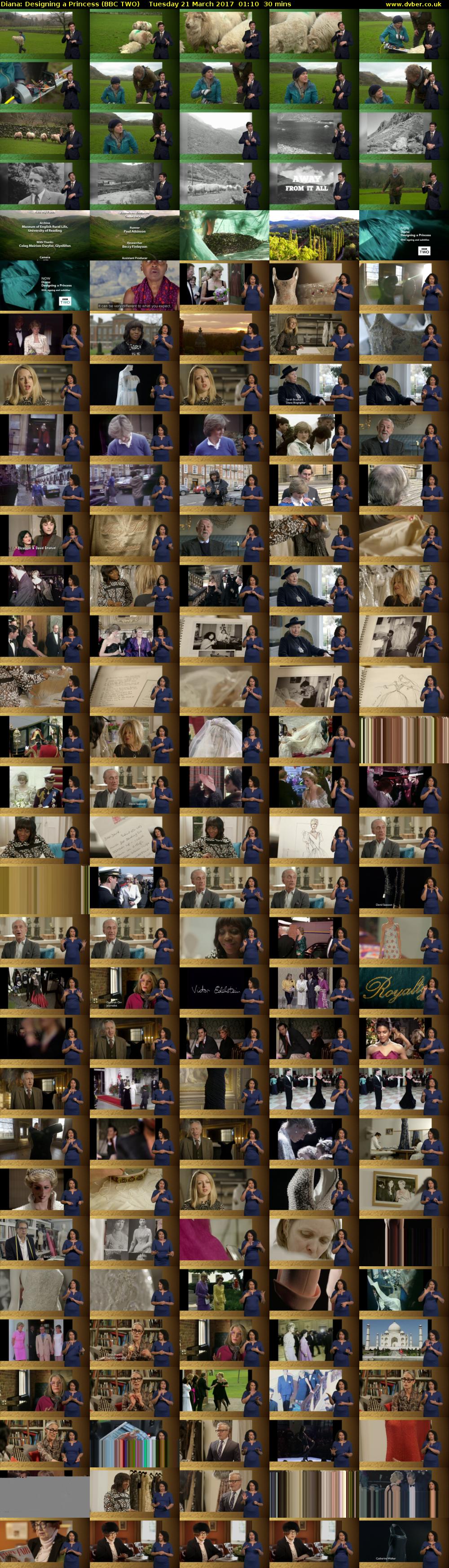 Diana: Designing a Princess (BBC TWO) Tuesday 21 March 2017 01:10 - 01:40