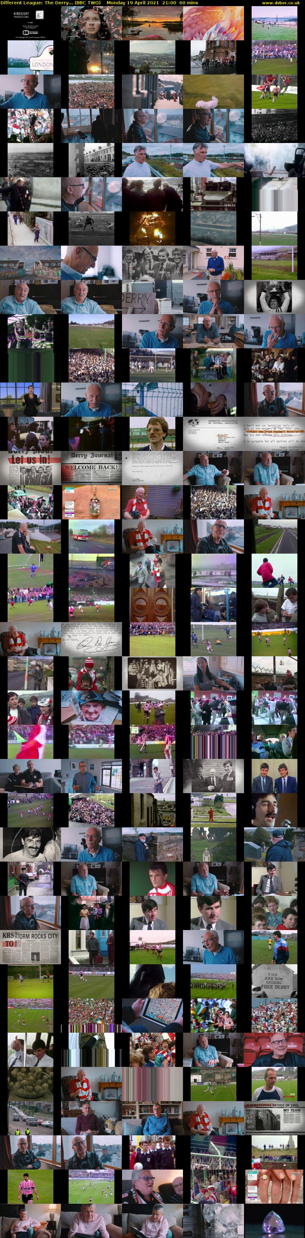 Different League: The Derry... (BBC TWO) Monday 19 April 2021 21:00 - 22:00